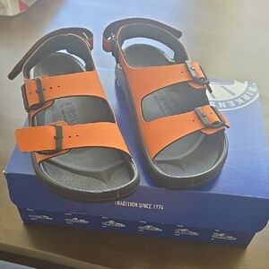 Birkenstock Kids Bright Orange Sandals